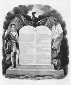 Additional Act of 22nd April 1815 to the Constitutions of the Empire by French School